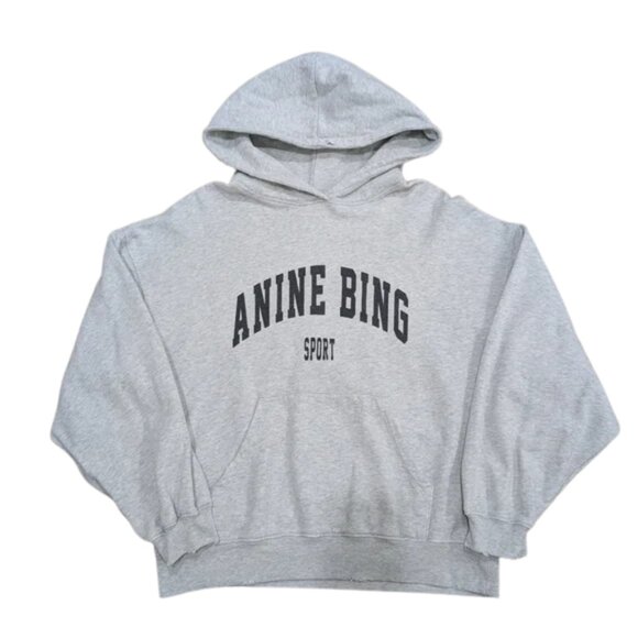Anine Bing Harvey Sport Gray Hoodie XS - Picture 1 of 13